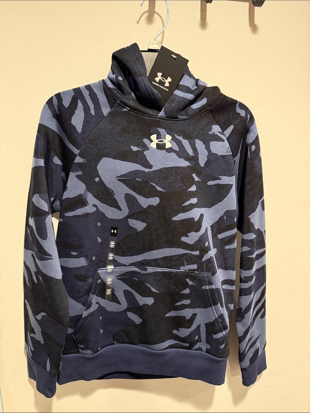 Under Armour Navy & Slate Blue Camo Pullover Hoodie